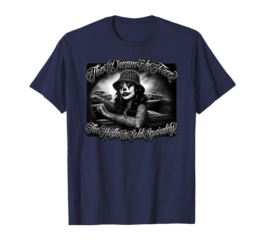OG Payasa Chicana Low Rider Car Cholo Clown Latino Mexican T-Shirt