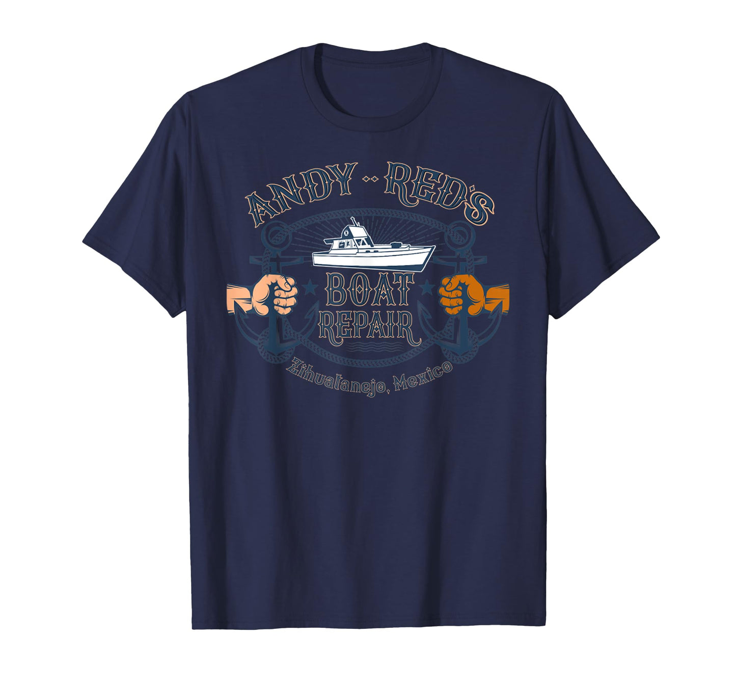 Andy & Red's Boat Repair Fishing Charters Boating Ocean T-Shirt