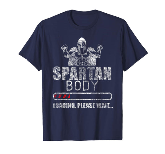 spartan body gym loading muscles funny cool Leg day T-Shirt