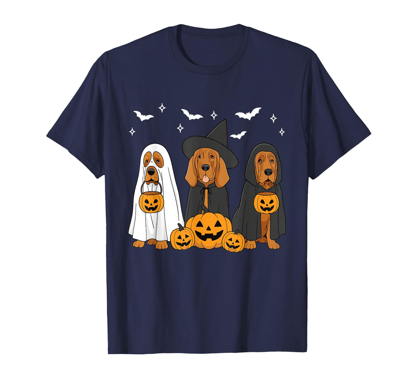 Witch Bloodhound Halloween Bloodhound Dog Mom Dog Lover T-Shirt