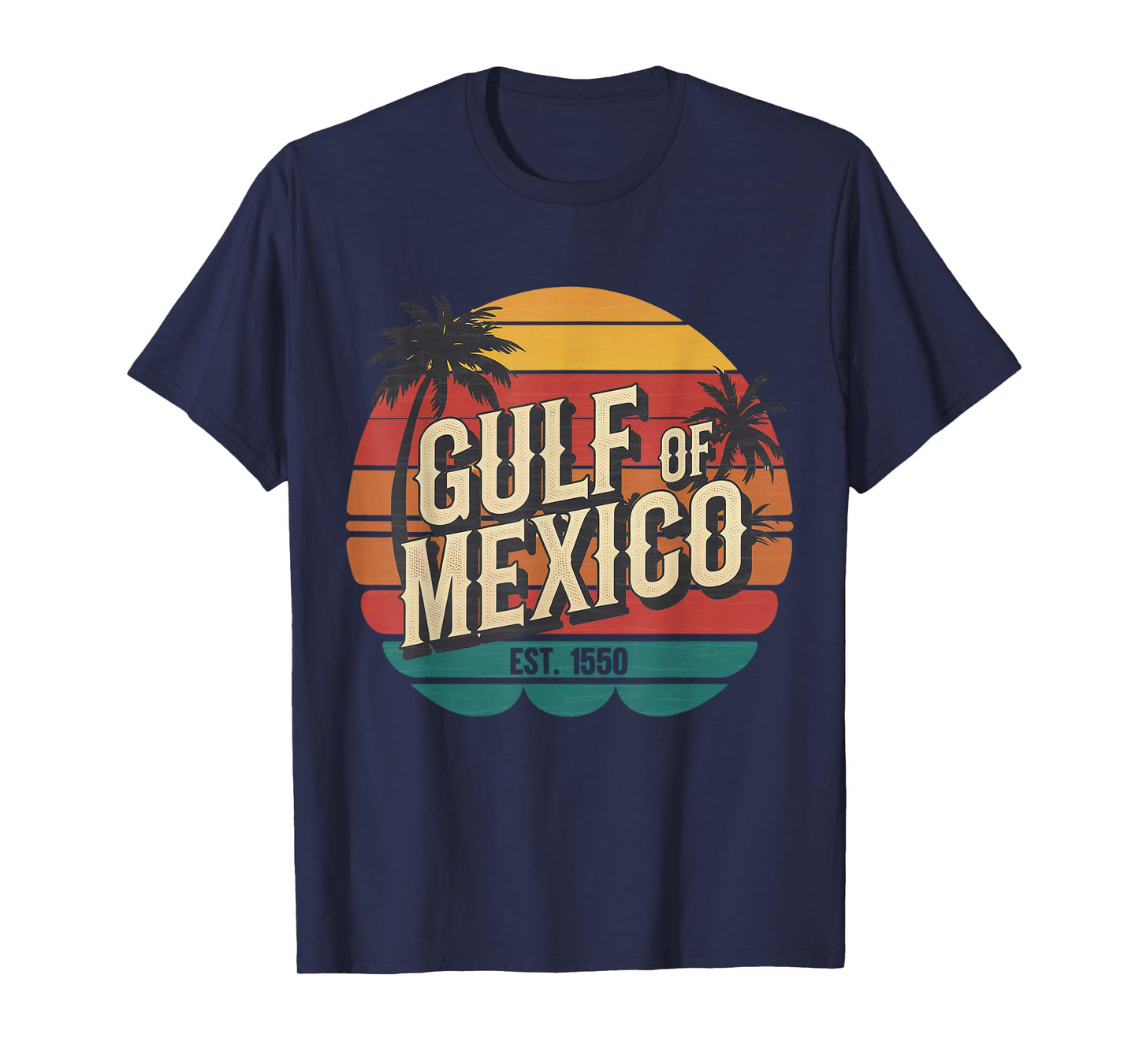 Gulf of Mexico EST 1550 el golfo de mexico retro vintage T-Shirt