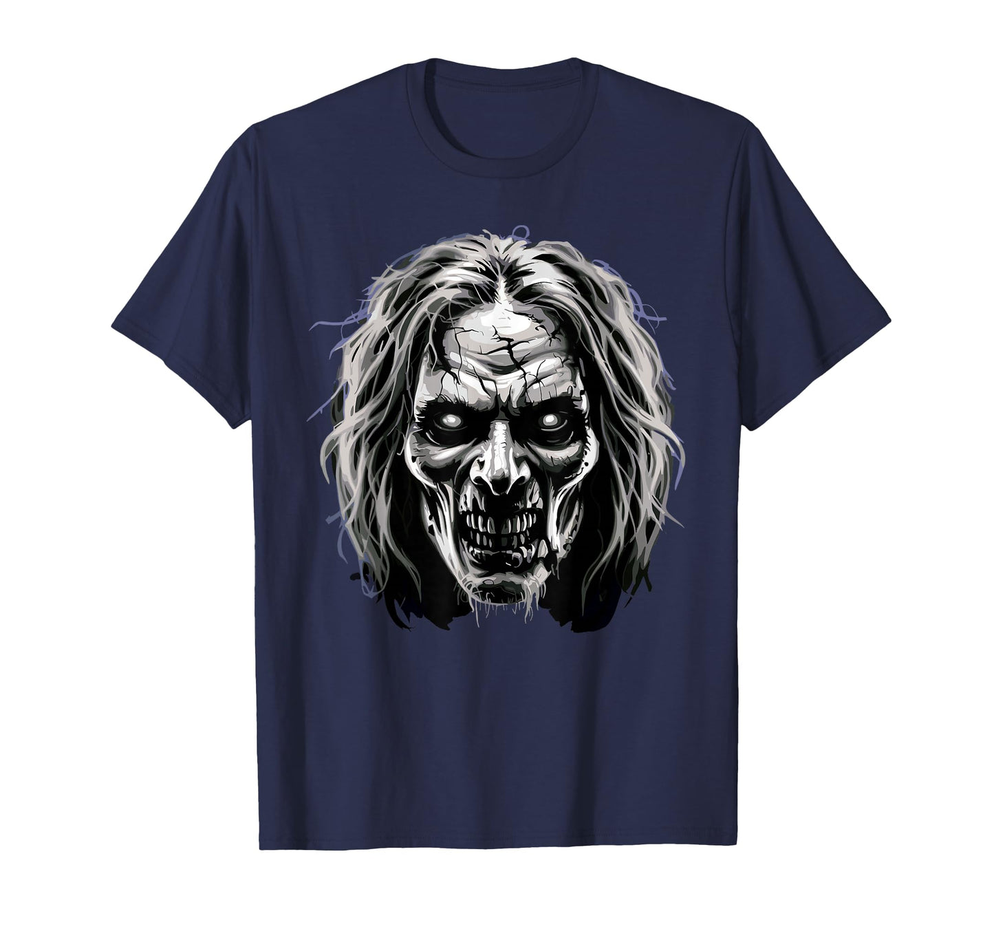 Witch Face Scary Creepy Horror Monster Halloween Costume T-Shirt