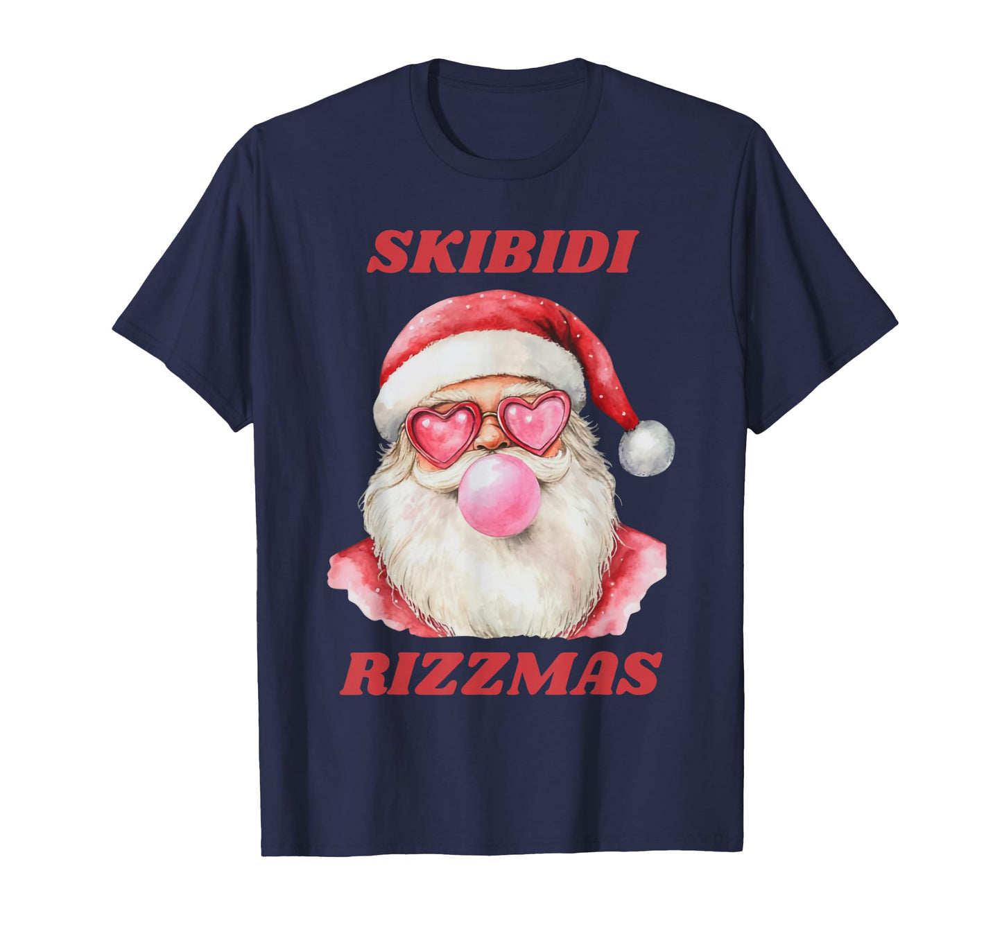 Skibidi Rizzmas Christmas Rizz Santa Claus Funny Kid Cool T-Shirt