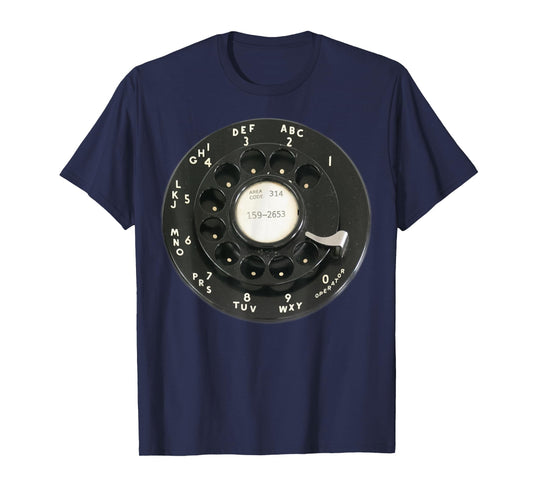 Retro Rotary Dial Vintage Rotary Dial With Pi Phone Number T-Shirt