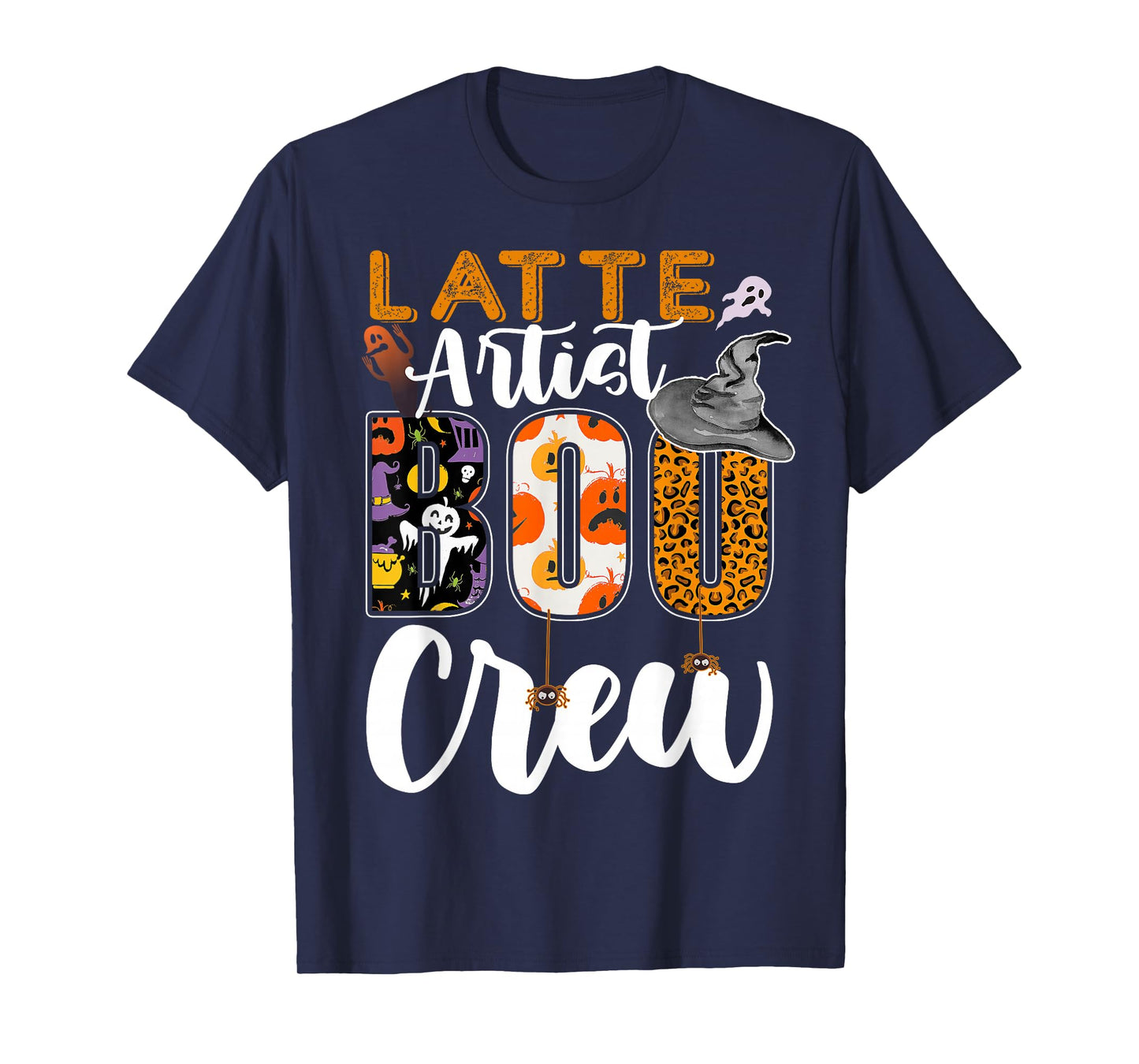 Latte Artist Boo Crew Halloween Match Barista T-Shirt