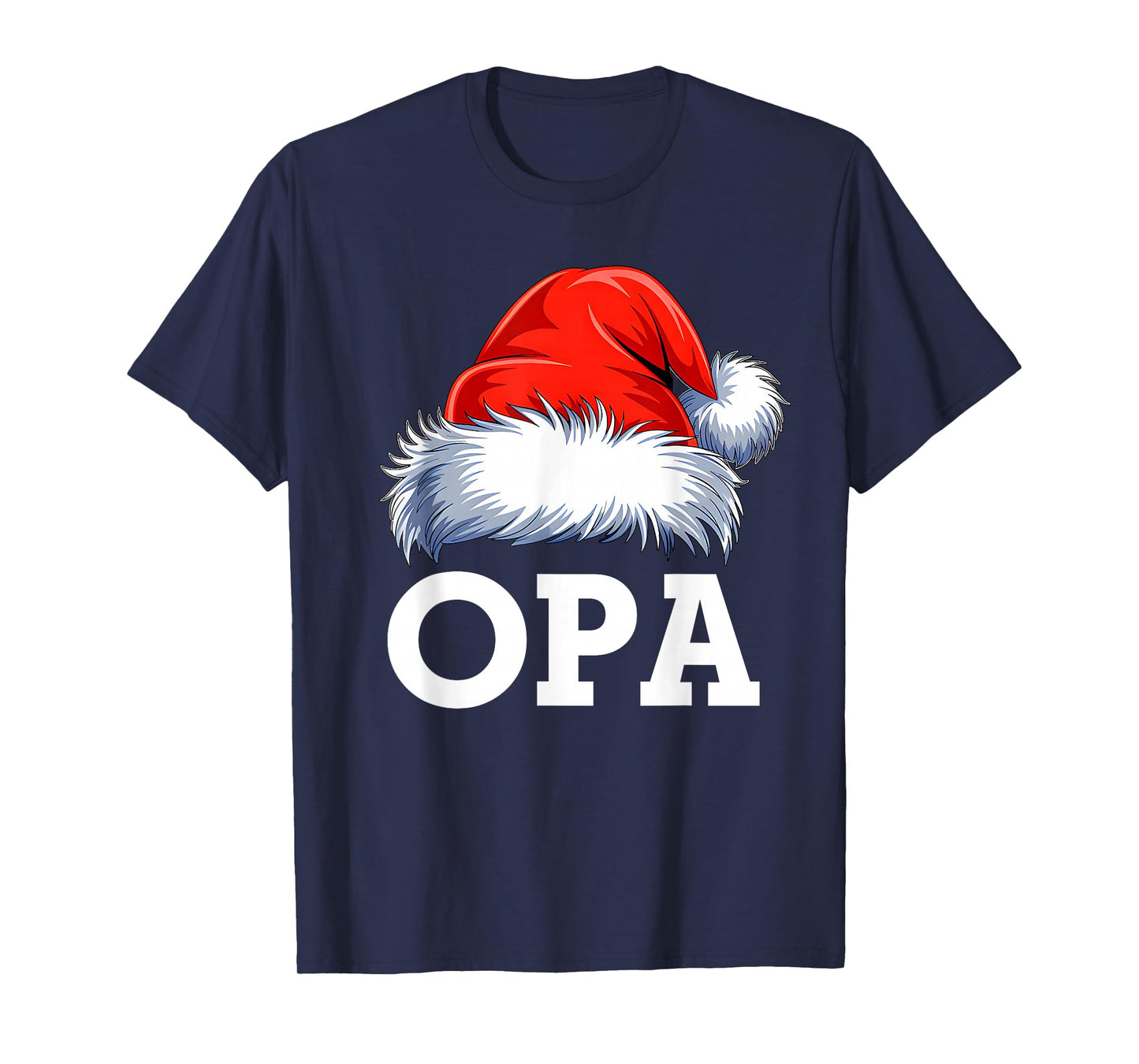 Opa Santa Christmas Family Matching Pajamas Xmas Squad T-Shirt
