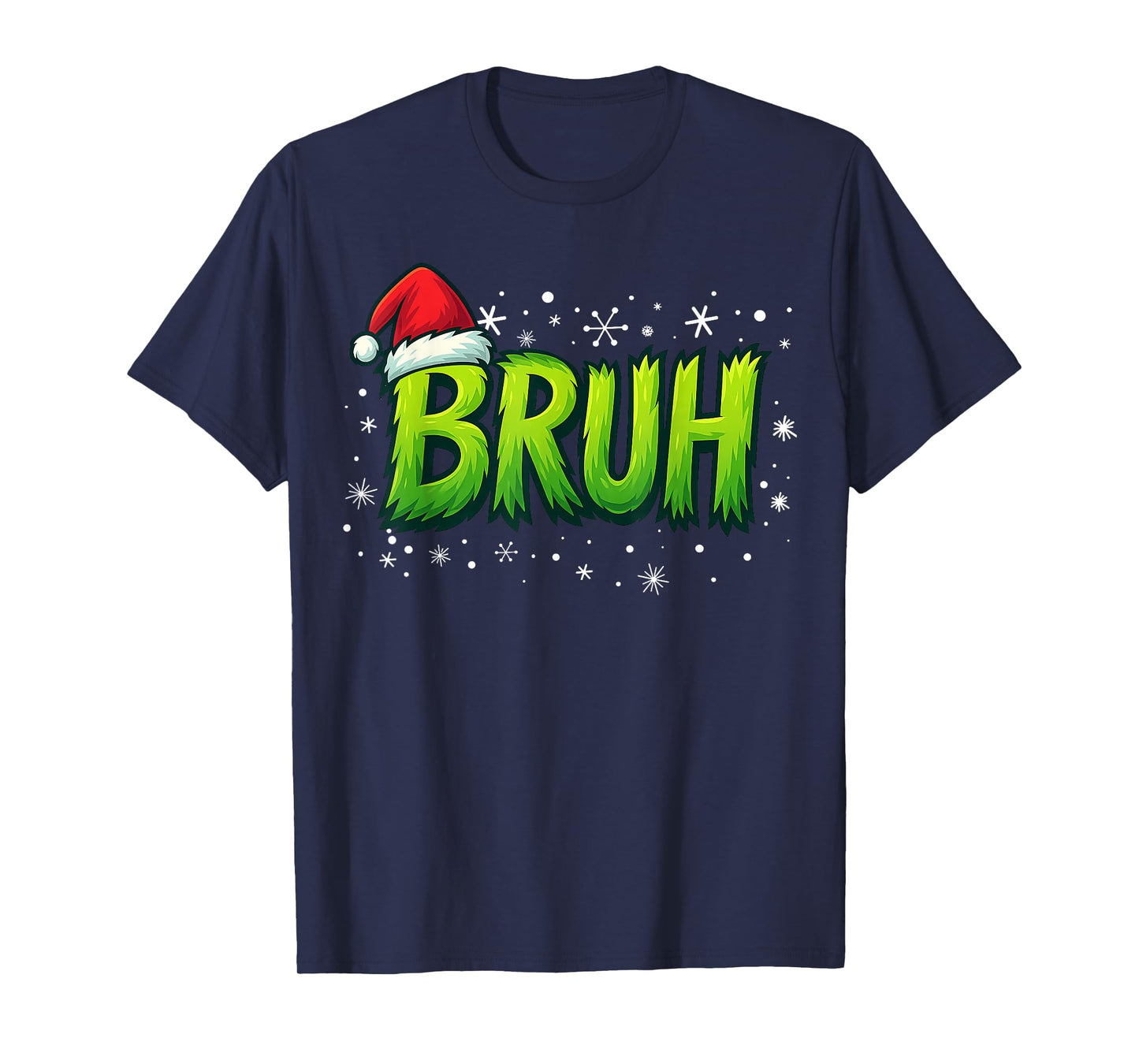 Bruh Christmas Kids Teens Boys Funny Christmas Humor Meme T-Shirt