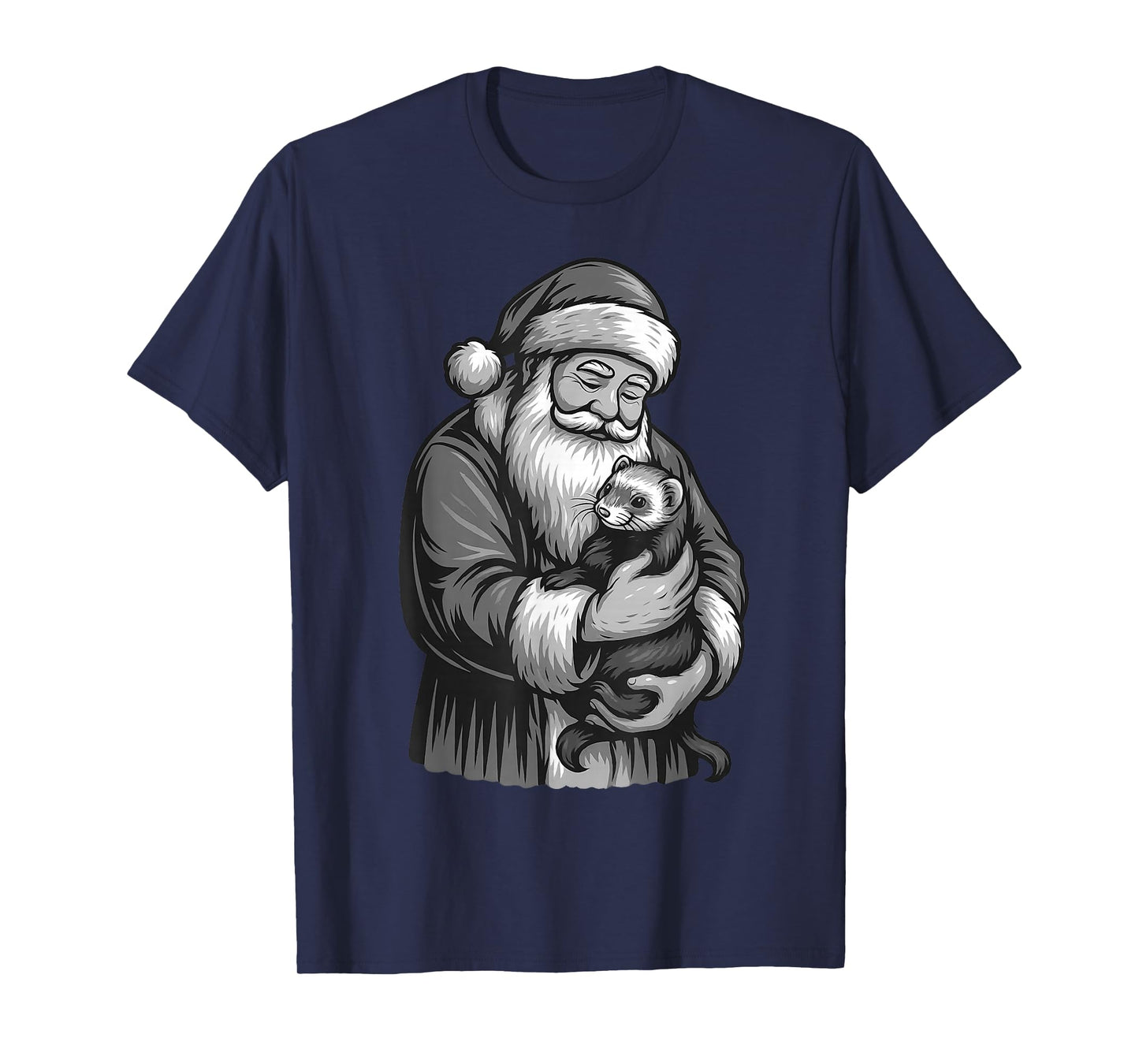 Ferret Santa Claus Christmas Pet Lover T-Shirt