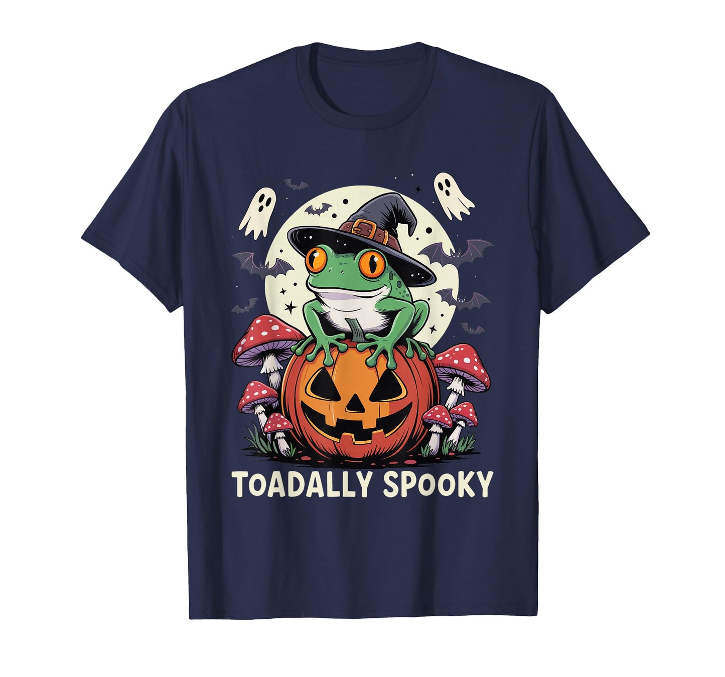 Toadally Spooky Frog Funny Toad Halloween Frog Kids Adult T-Shirt
