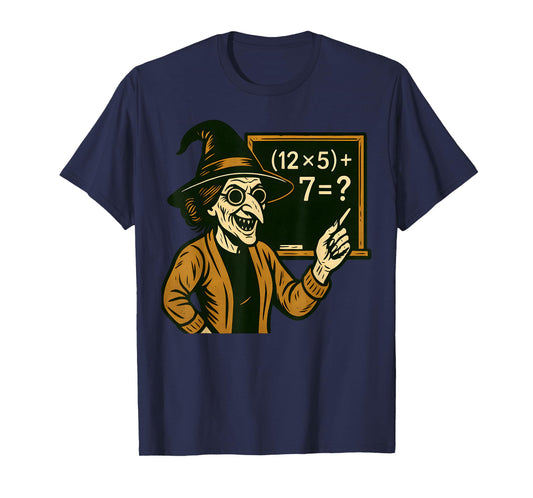 67 Teacher Halloween Witch Six Seven Meme Brainrot Math Joke T-Shirt