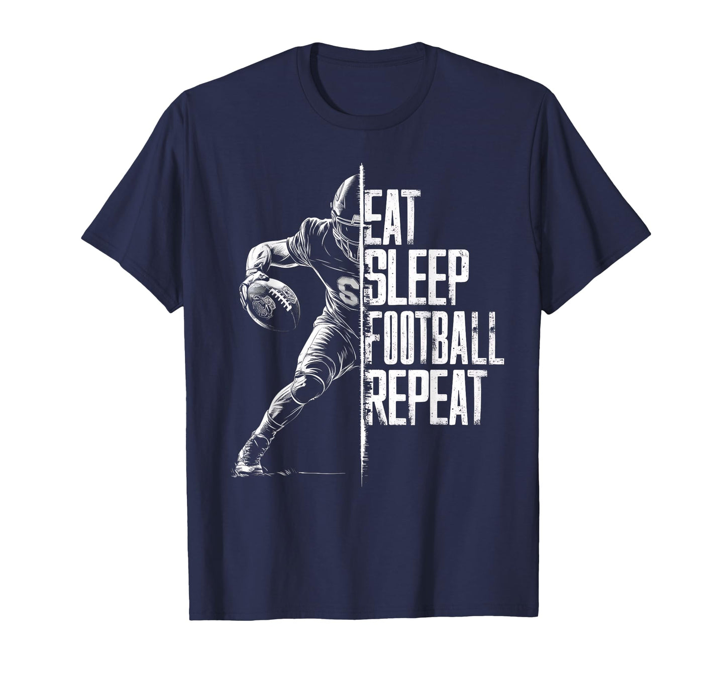 Eat Sleep Football Repeat Football Lovers Youth Kids Boys T-Shirt