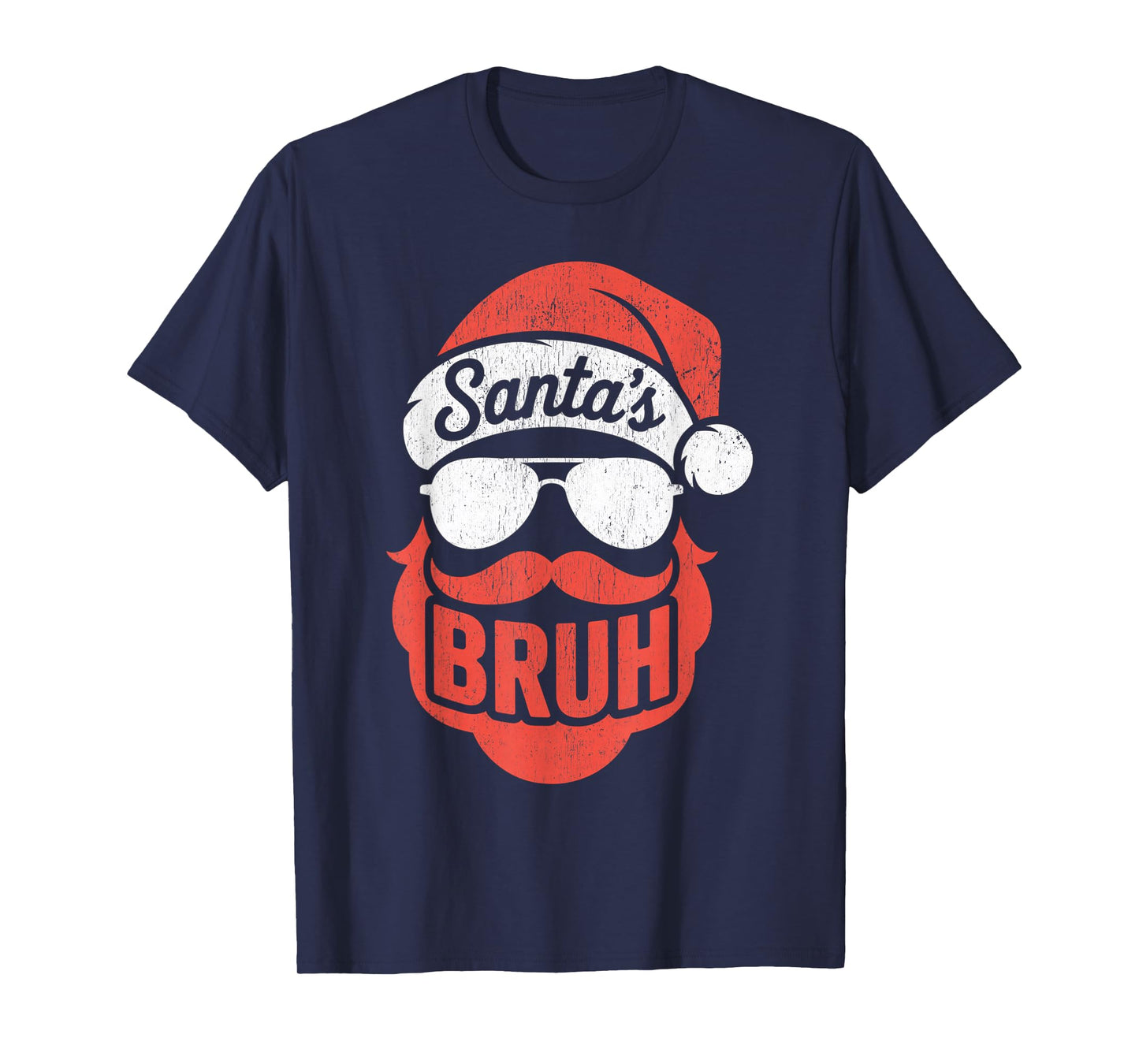 Santa's Bruh Meme Funny Saying for Brother Boys Men T-Shirt
