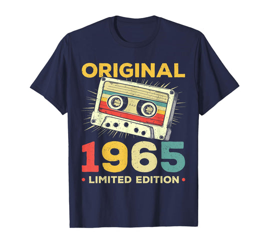 60 Years Old Gifts Vintage Born In 1965 Retro 60th Birthday T-Shirt