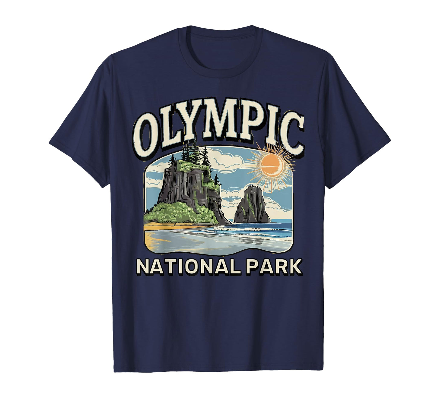 Coastal Forest Landscape Hoh Rainforest Olympic NationalPark T-Shirt