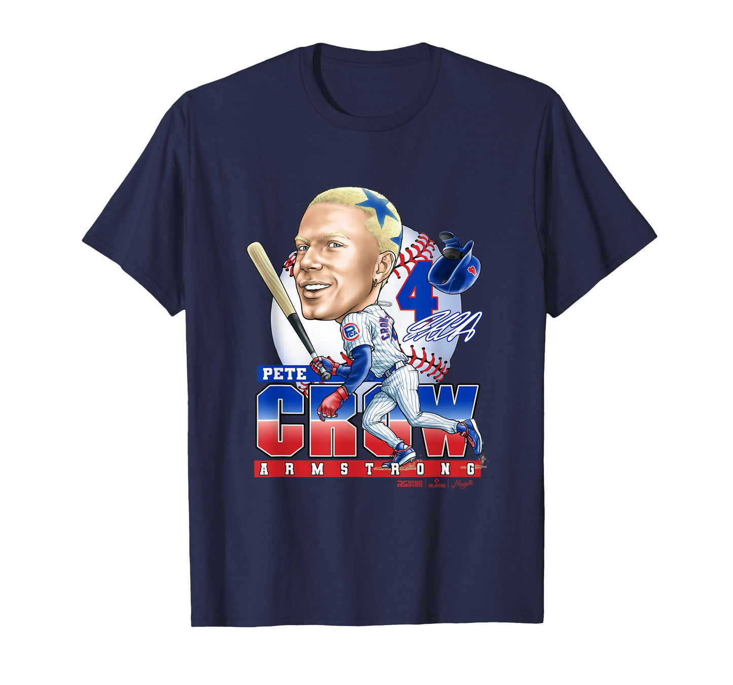 Pete Crow-Armstrong Chicago Baseball Mudge Studios T-Shirt