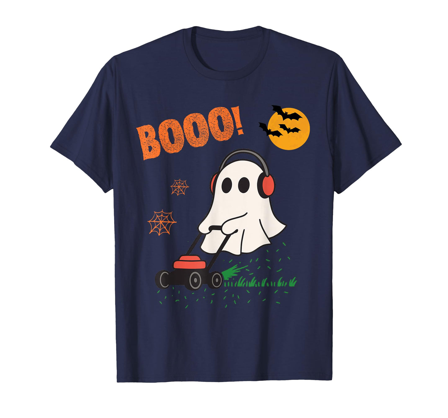 Vintage Halloween Skeleton Lawn Mower Funny Spooky Costume T-Shirt
