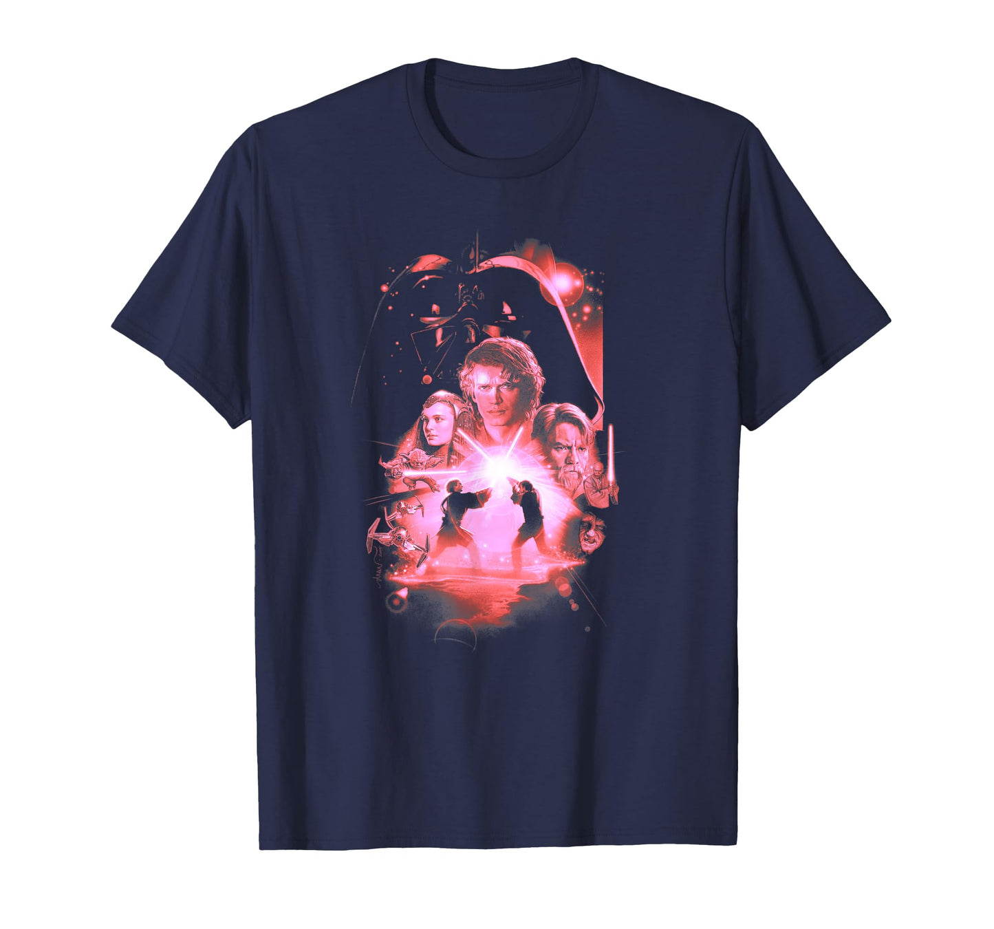 Star Wars Revenge Of The Sith Distressed Poster T-Shirt