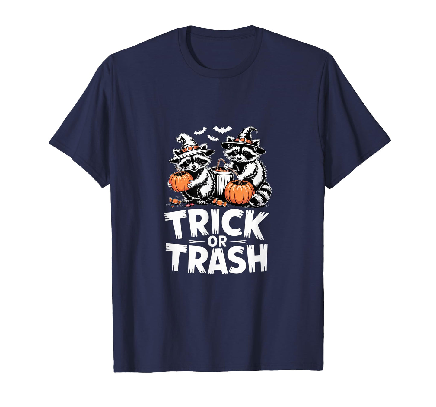 Trick or Trash Raccoon Costume Enthusiasts Halloween Fun T-Shirt
