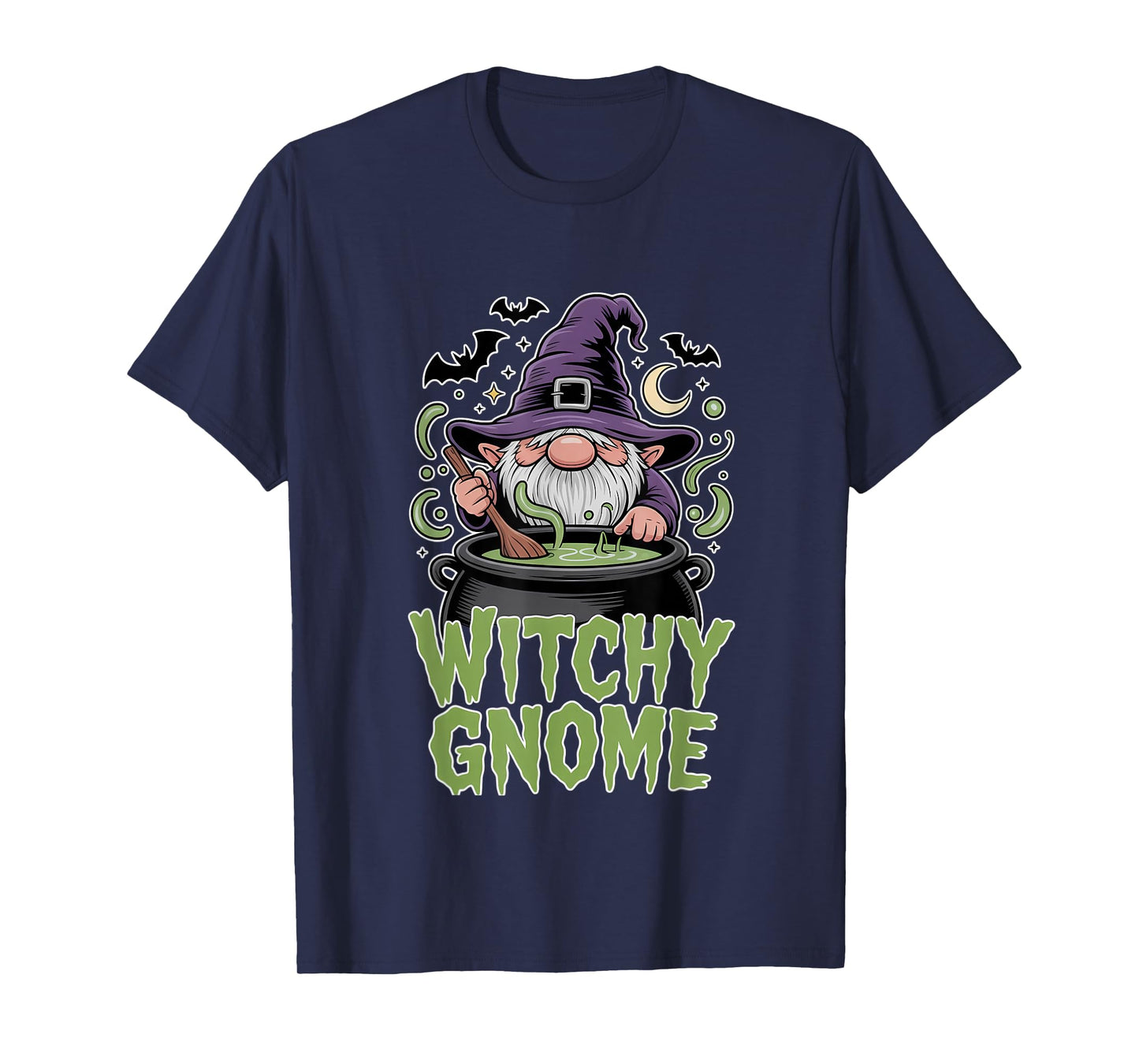 Witchy Gnome Halloween Wizard Magic Potion Spooky Cute Witch T-Shirt