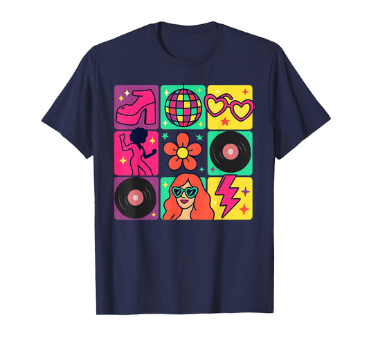 Disco Queen 80's Retro Vintage Dancing Costume Women Girls T-Shirt