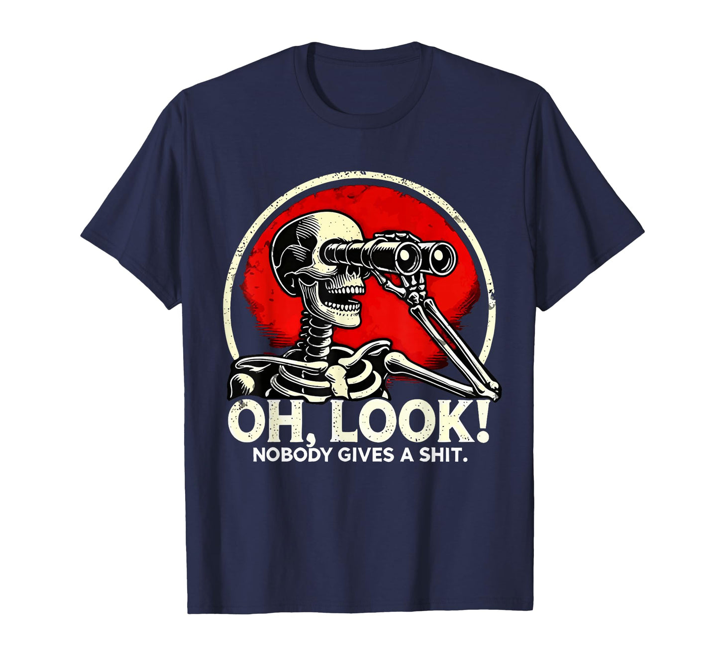 Vintage Oh Look Nobody Gives A Shirt Skeleton Gen X Est.1974 T-Shirt