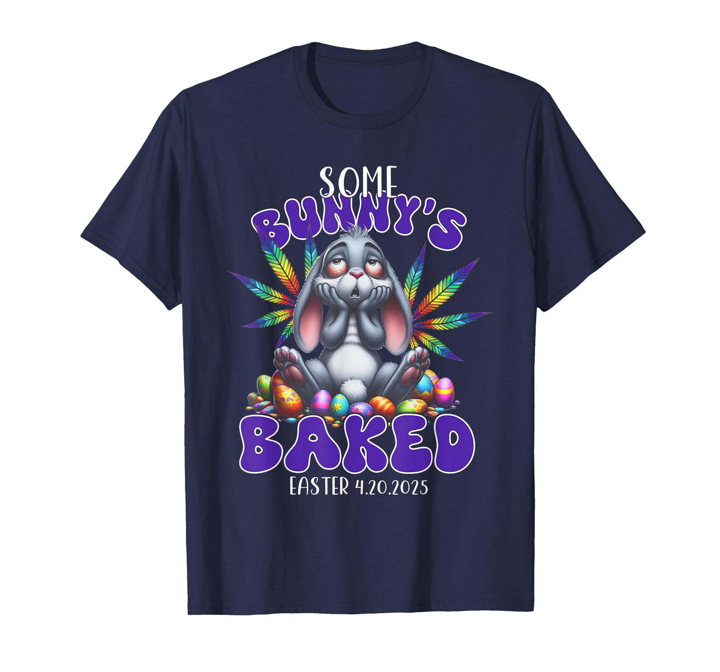 420 Easter Bunny Funny Weed Smoking Rabbit Cannabis 4/20 Day T-Shirt