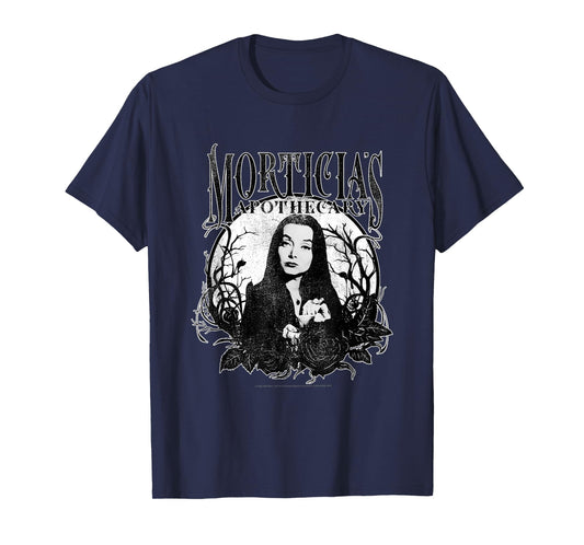 The Addams Family Morticia's Apothecary Dark Gothic Floral T-Shirt
