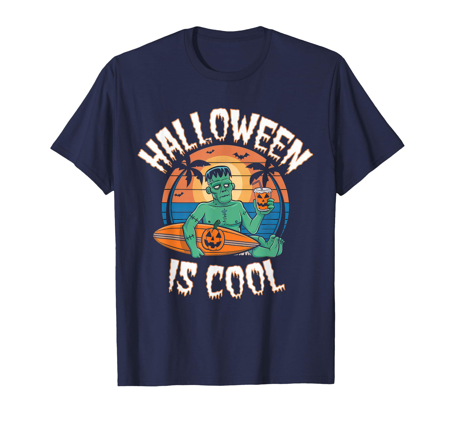 Halloween is Cool Tshirt Women Men Frankenstein Monster T-Shirt