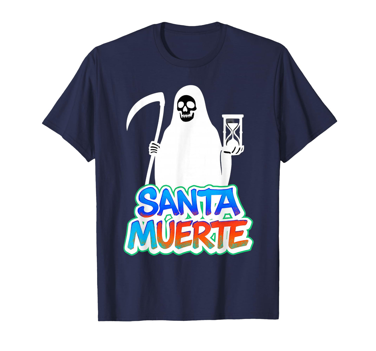 Graffiti Style Santa Muerte Urban Street Art Design T-Shirt
