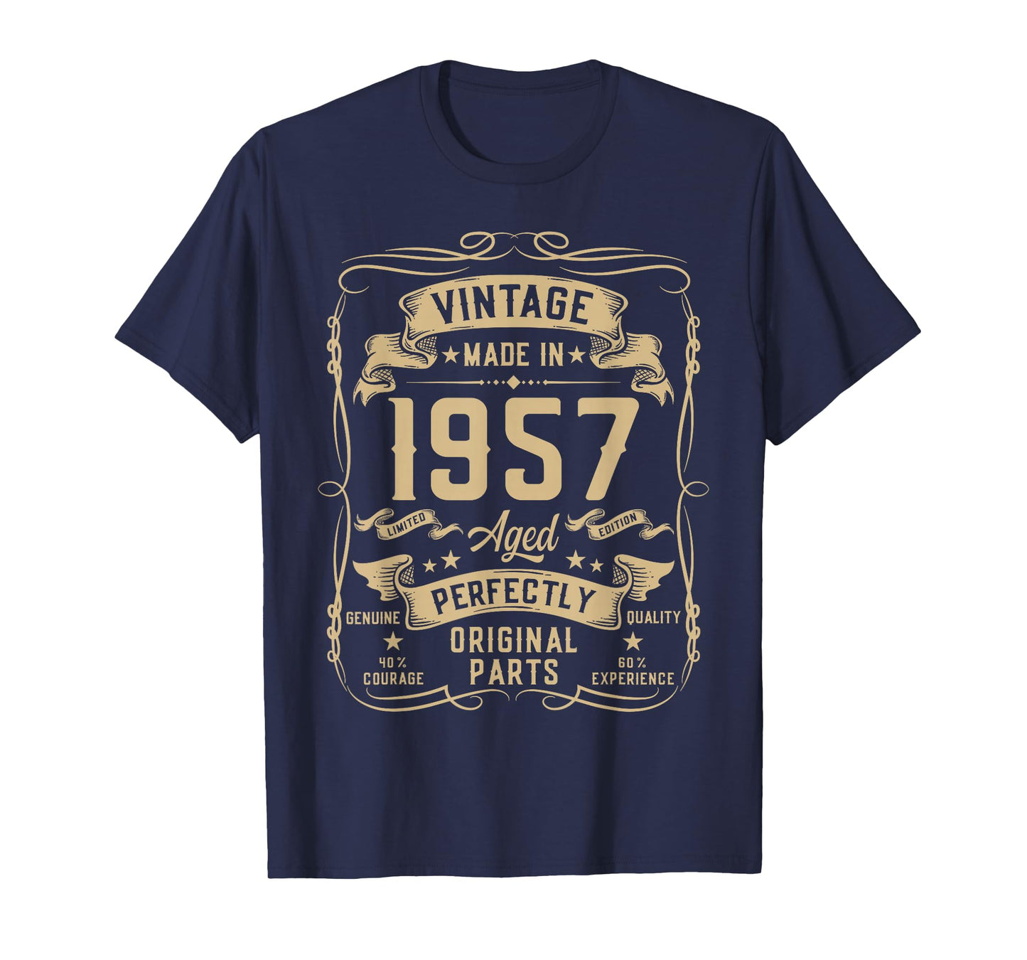 Vintage 1957 68yr 68th Birthday Gifts for Men 68 Years Old T-Shirt