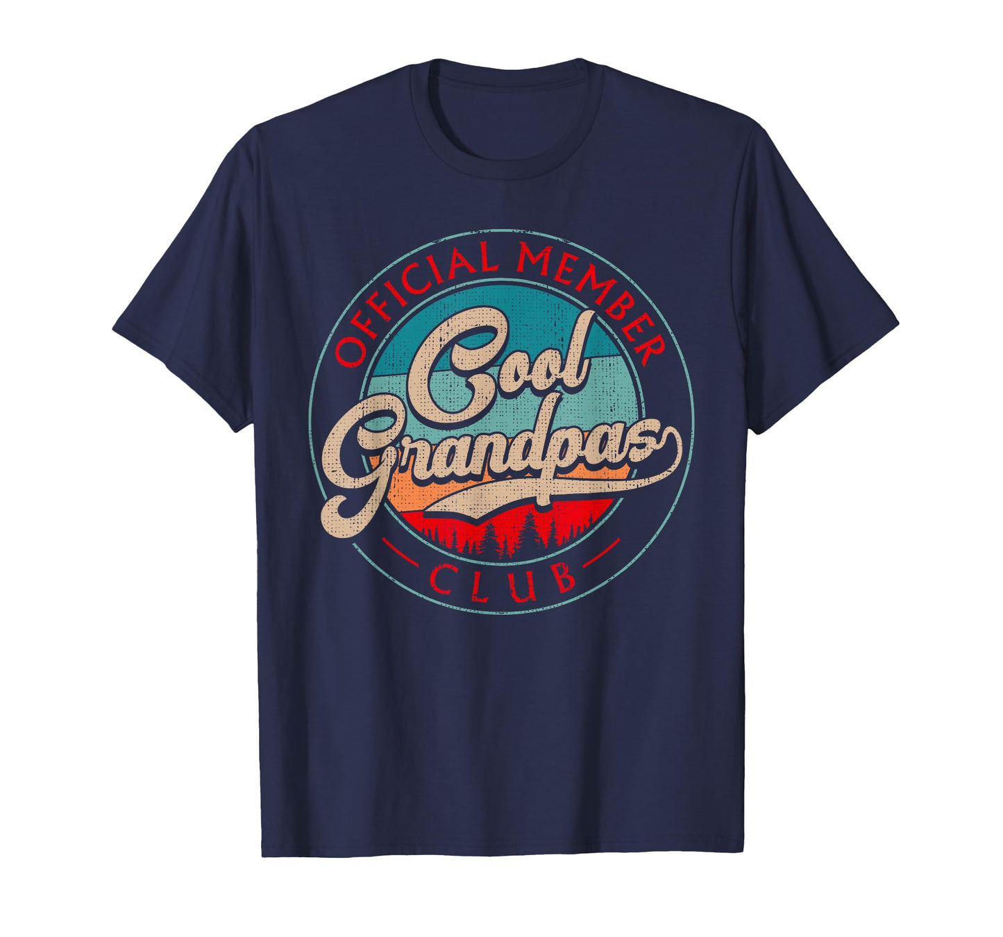 Grandpa Vintage Cool Grandpas Club Official Member Funny T-Shirt