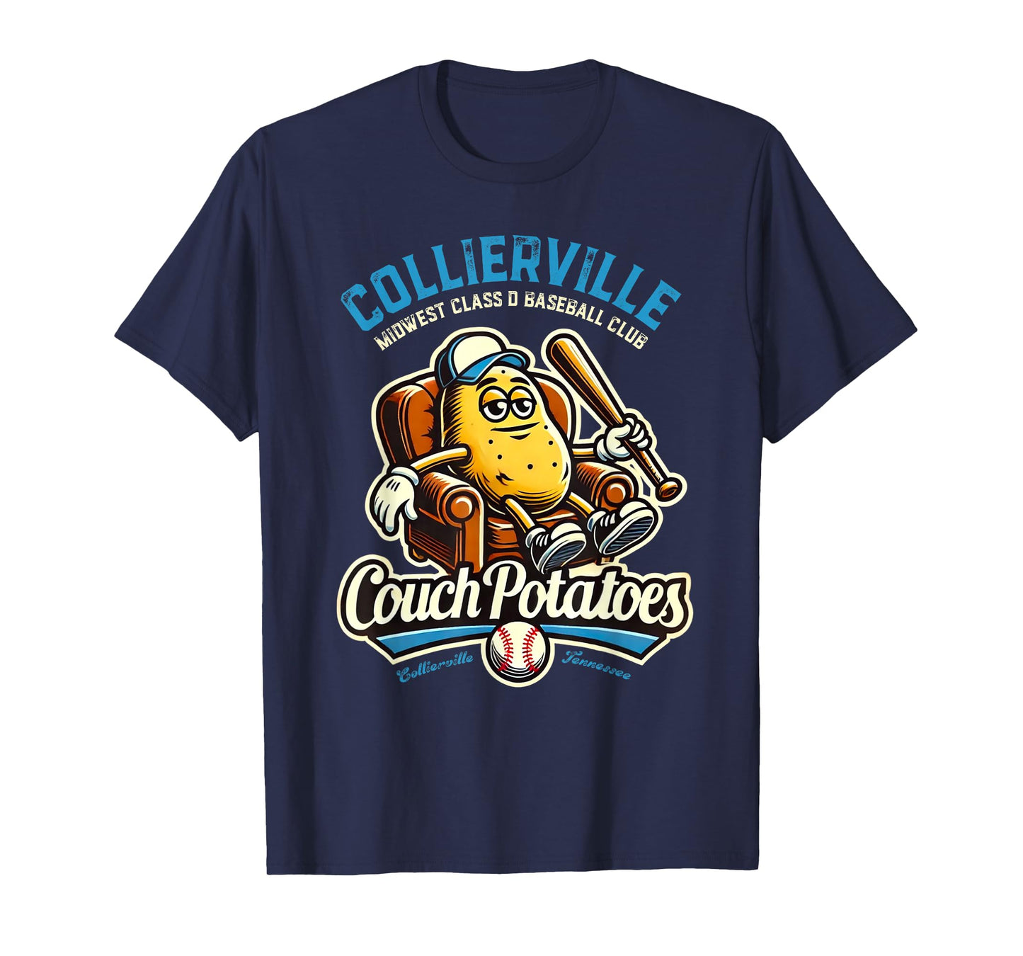Minor League Baseball Collierville Couch Potatoes T-Shirt