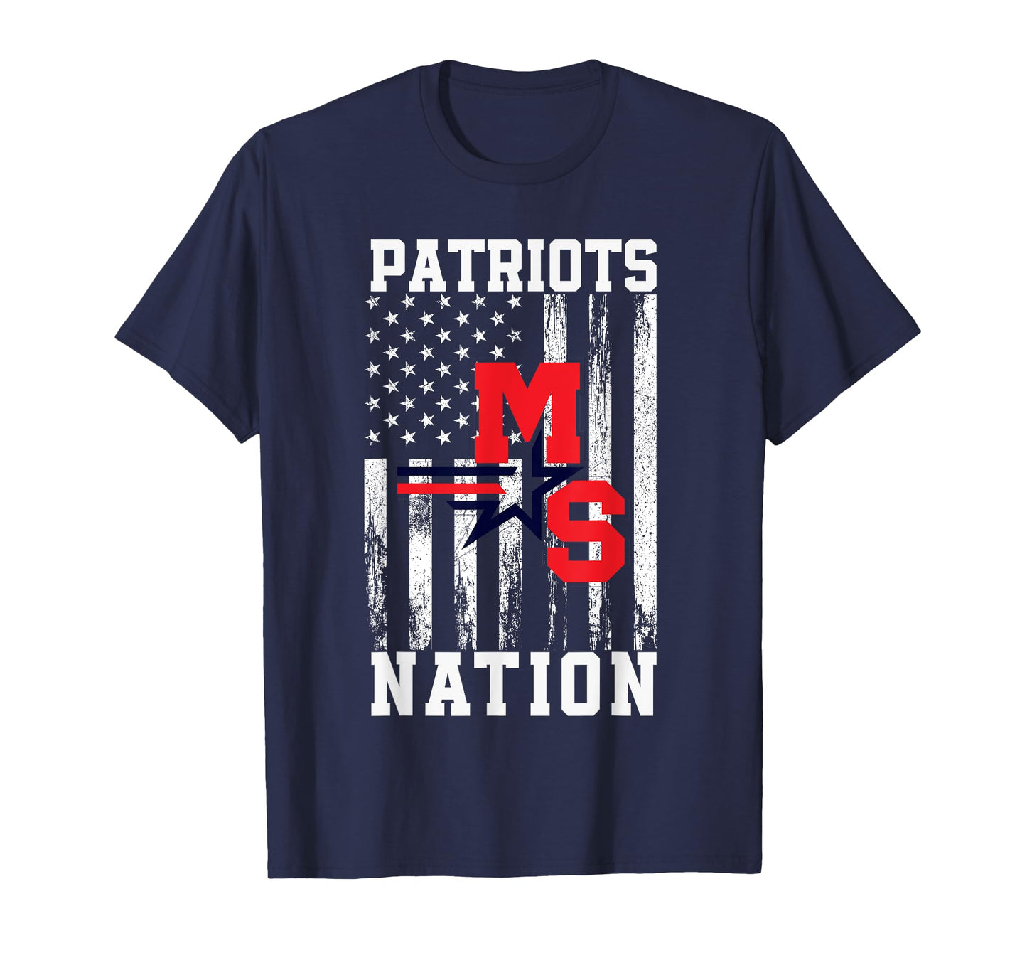 Millard South Patriots Logo Nation HS T-Shirt