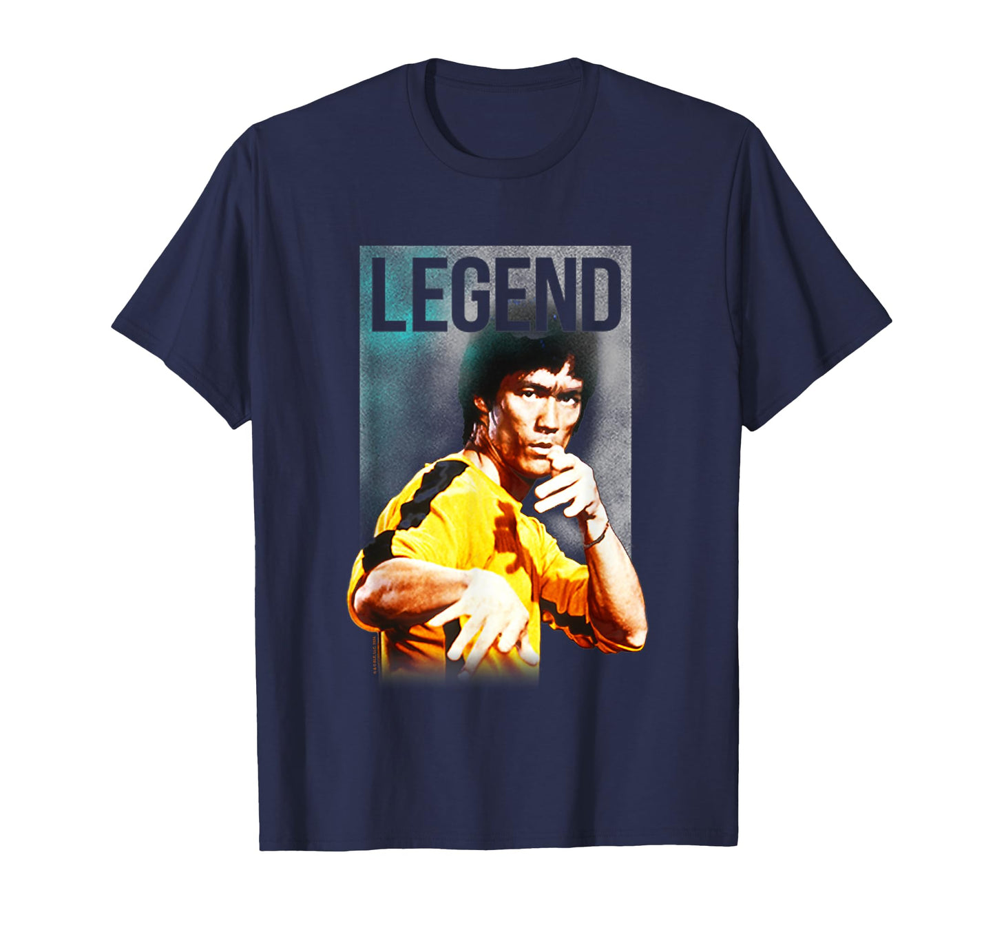 Bruce Lee Legend Iconic Yellow Jumpsuit Vintage Poster T-Shirt