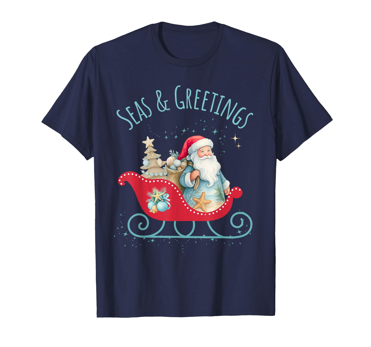 Seas & Greetings Beachy Christmas T-Shirt