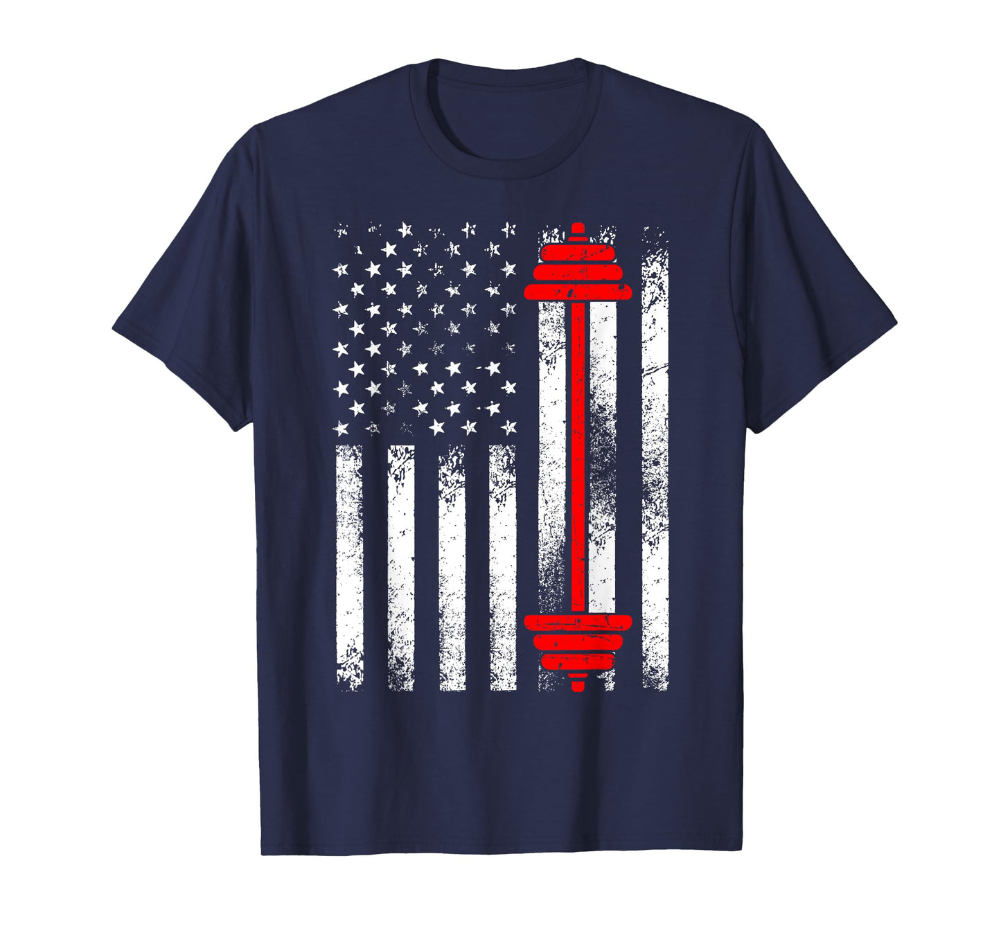 Funny Barbell Art For Men Women Weightlifting Fitness Lovers T-Shirt