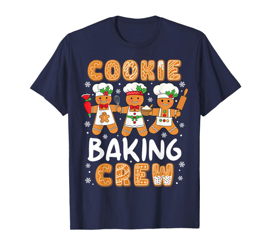 Cookie Baking Crew Christmas Funny Gingerbread Lovers Kids T-Shirt