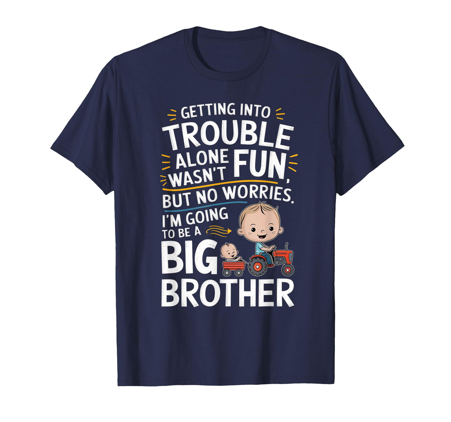 Promoted to Big Design Brother Funny Tractor Toddlers & Kids T-Shirt