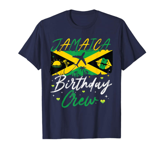 Jamaica Birthday Crew Squad Girls Family Trip 2025 Birthday T-Shirt