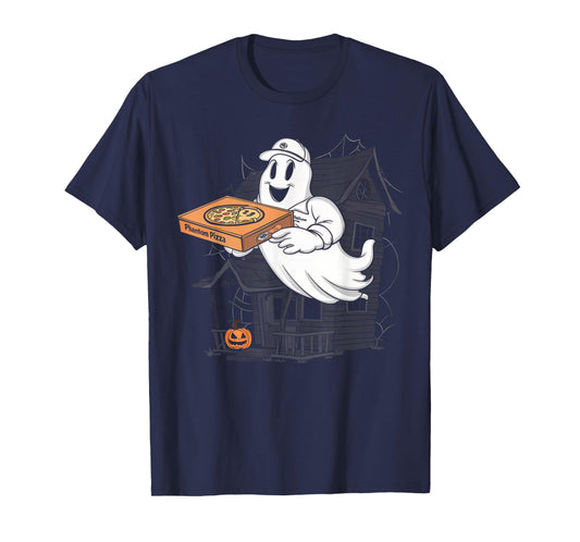 Pizza Ghost Delivery Halloween Shirt Spooky Pizza Supplier T-Shirt