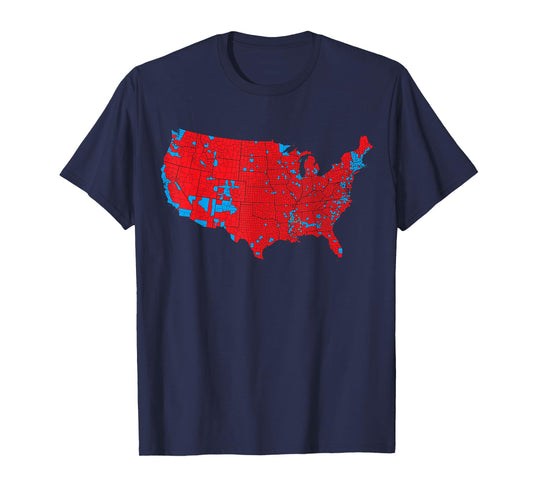 USA Election Map 2024 President Trump Republican Red States T-Shirt