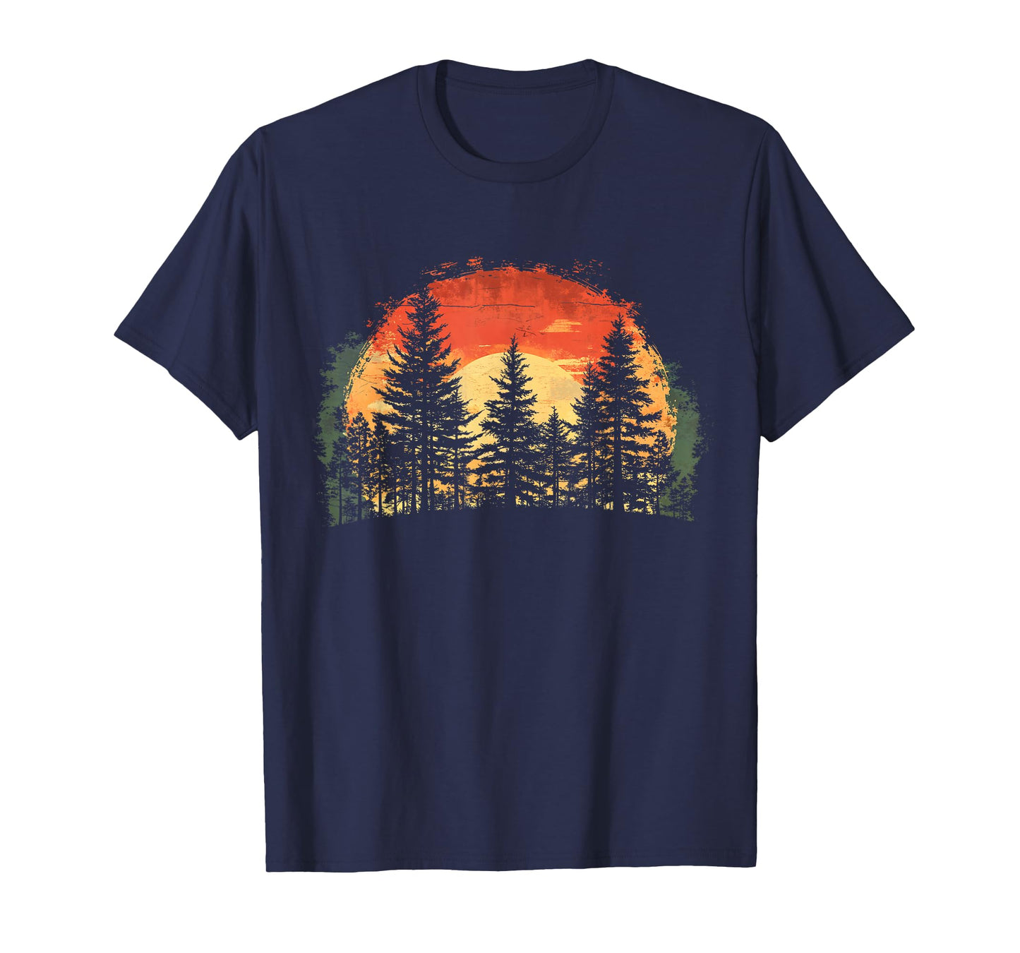 Outdoor Tree Nature Lover Wildlife Retro Forest T-Shirt