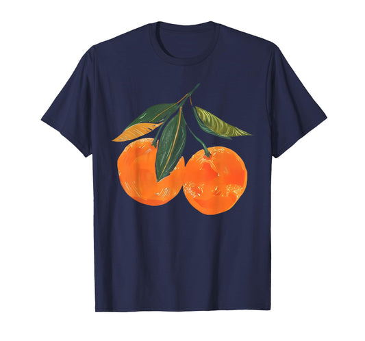 Orange Fruit Aesthetic Vintage T-Shirt