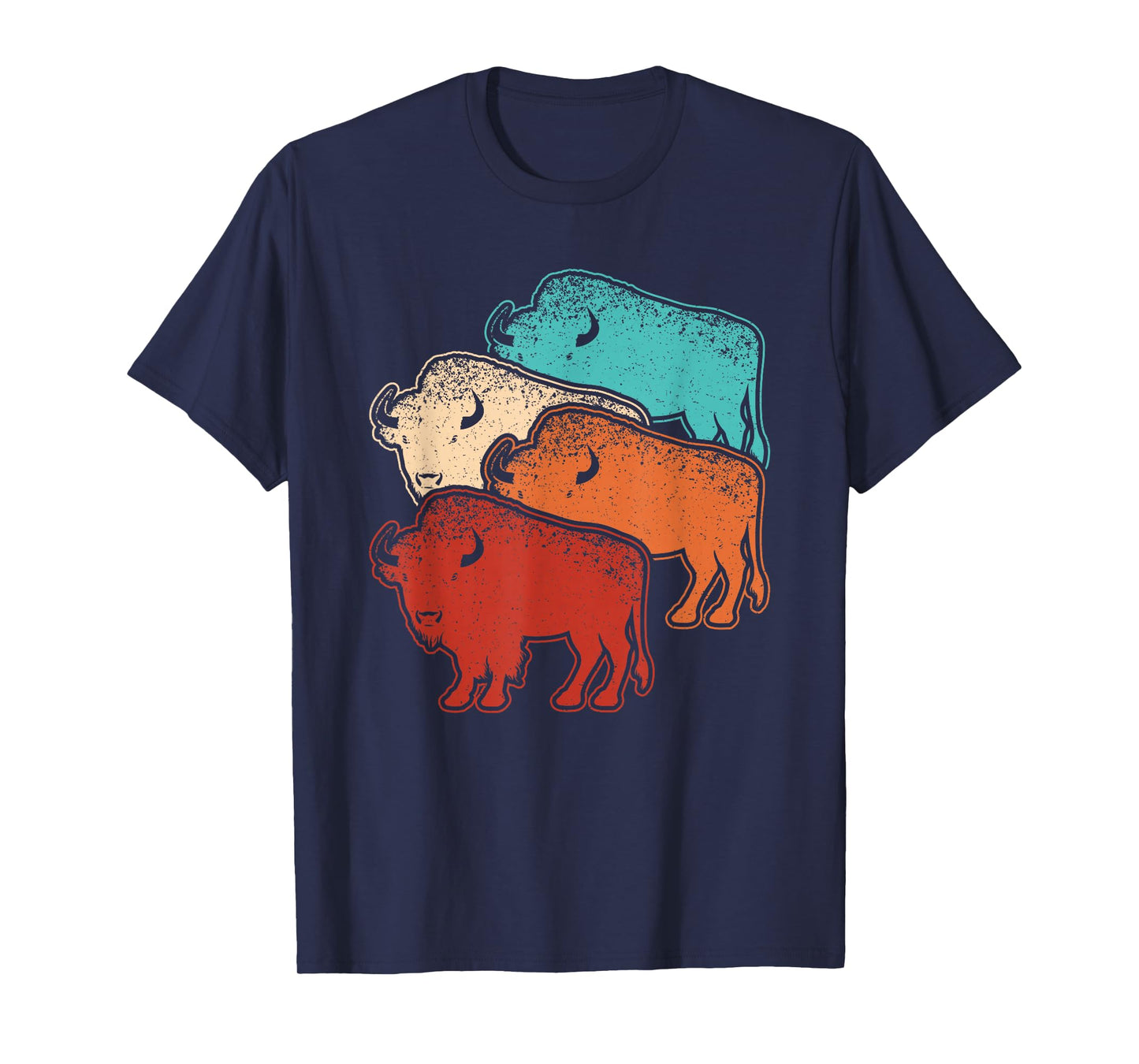 Retro Bison Lover Vintage Buffalo Men Women Kids T-Shirt