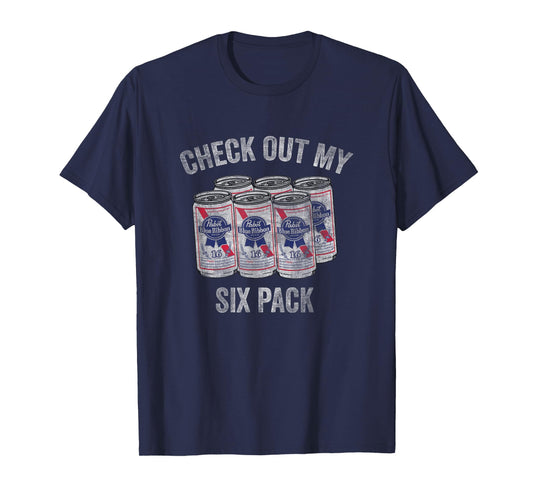 Pabst Check Out My Six Pack T-Shirt