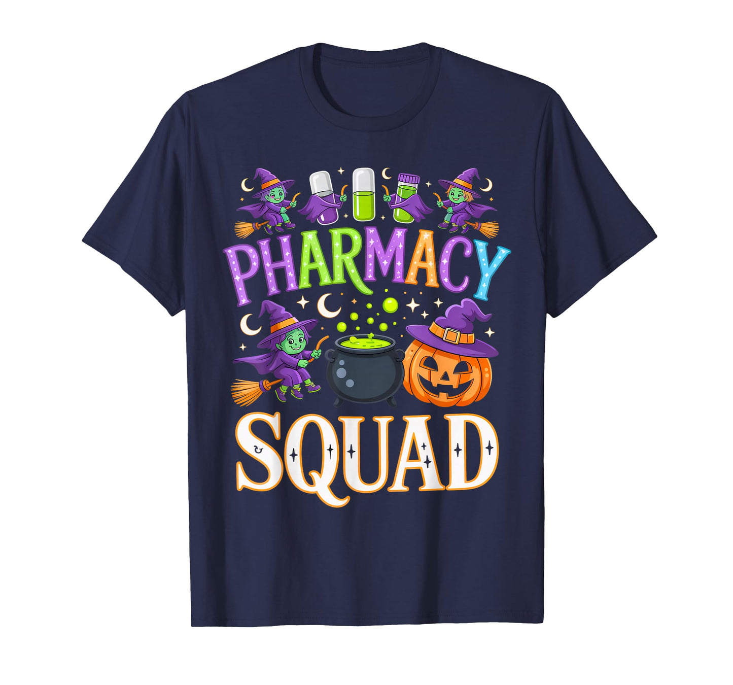 Pharmacy Squad Halloween Outfit for Witches and Students T-Shirt