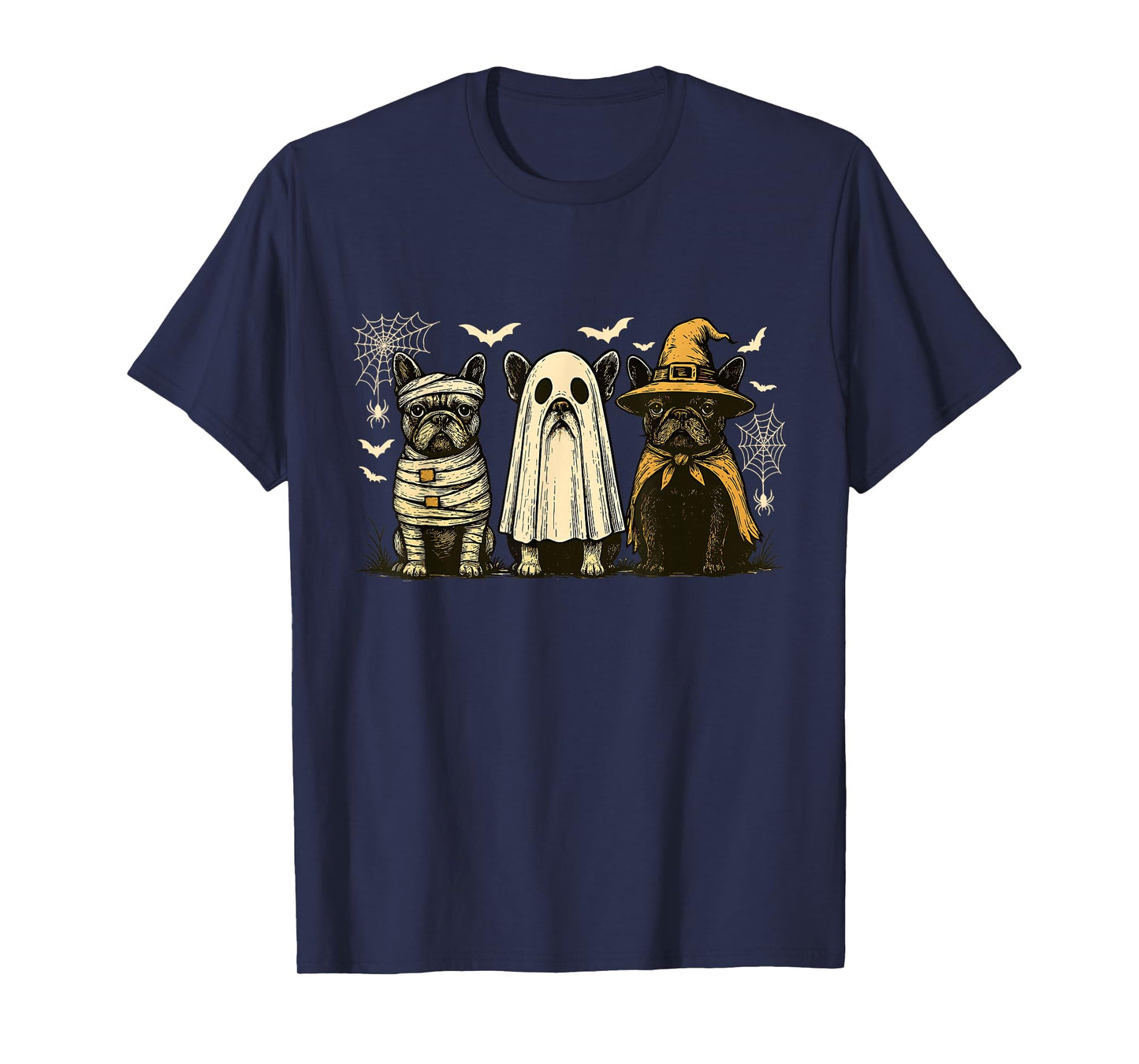 French Bulldog Halloween Bulldog Witch Dog Mom Dog Lover T-Shirt