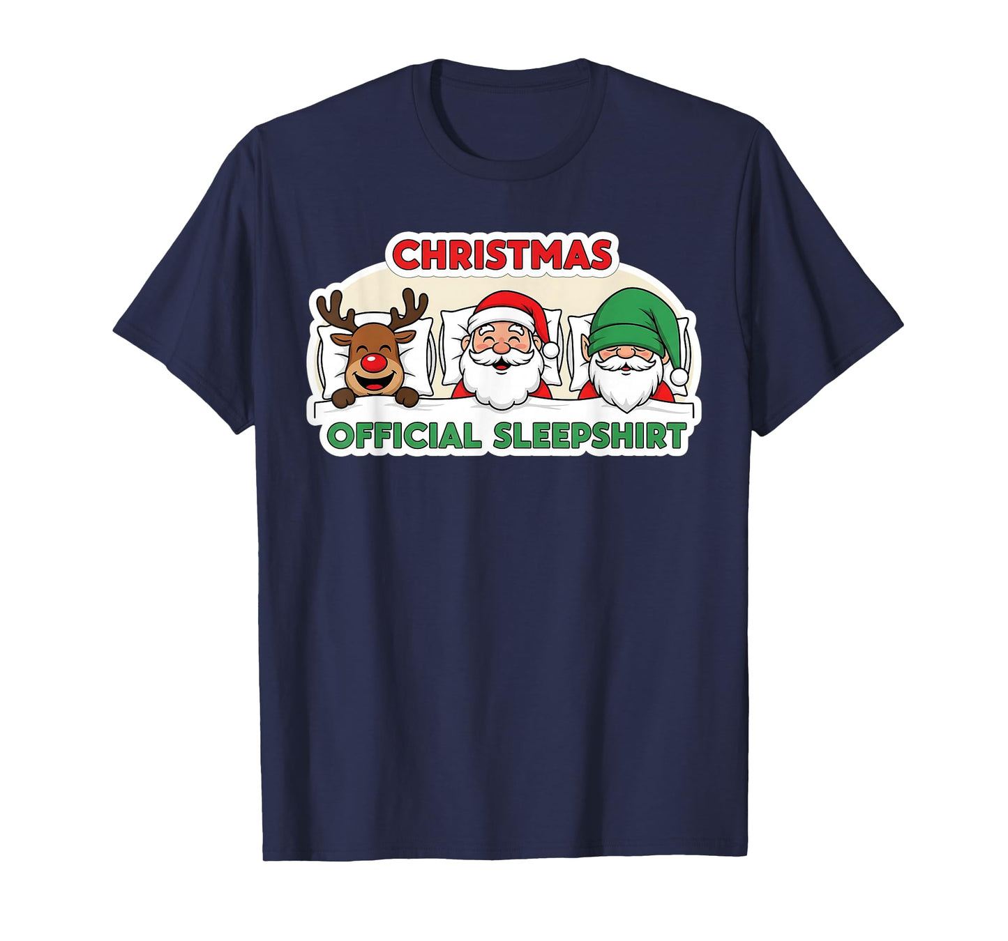 Christmas Sleepwear Santa Elf Reindeer Family Matching T-Shirt
