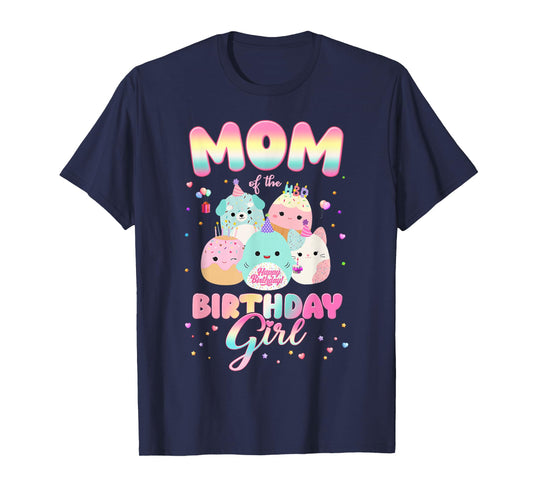 Birthday Family Party Squish Squad Mom Of The Birthday Girl T-Shirt