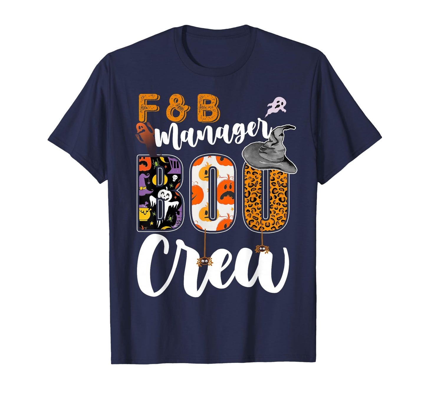 F&B Manager Boo Crew Halloween Match Food Beverage T-Shirt